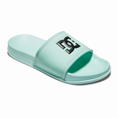 DC Slides Kid's Green Sandals Australia Online PRE-936